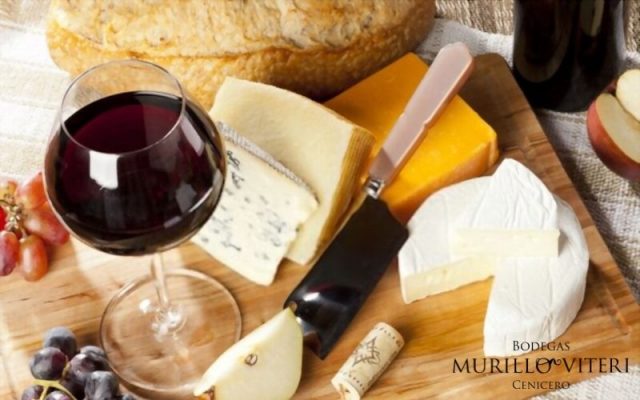 Tabla de vino y quesos