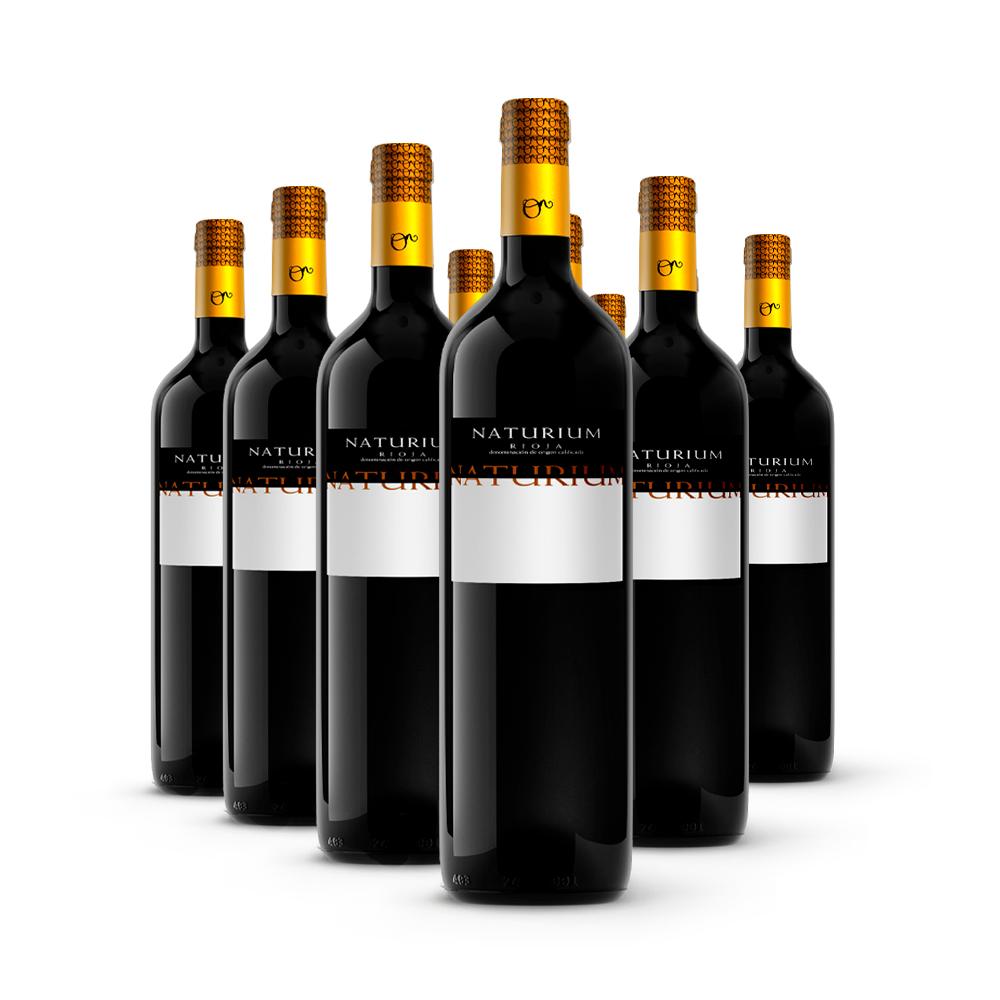 12 botellas vino personalizado Naturium Crianza