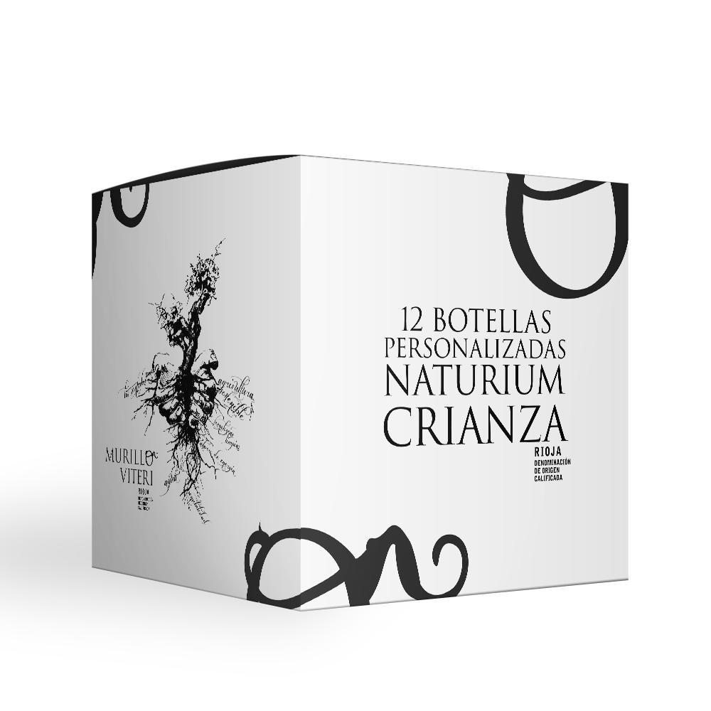 Caja vino personalizado Naturium Crianza