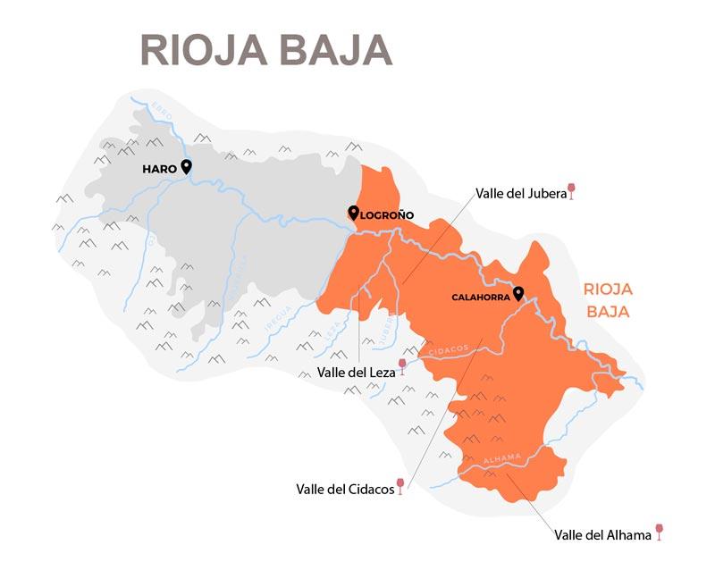 Mapa Rioja Baja