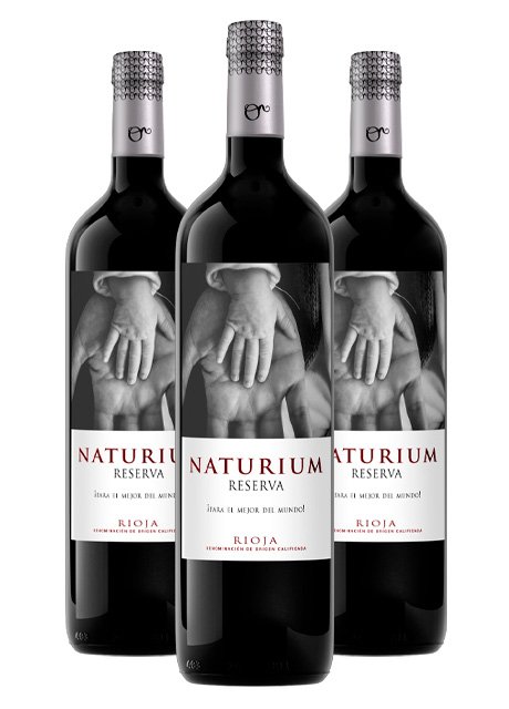 3 Botellas vino personalizado Reserva Rioja