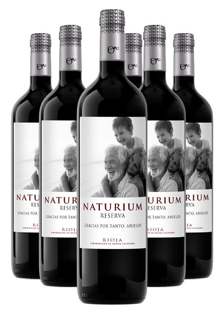 6 Botellas vino personalizado Reserva