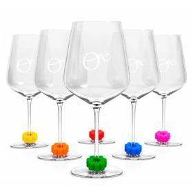 Identificadores de copas para vino