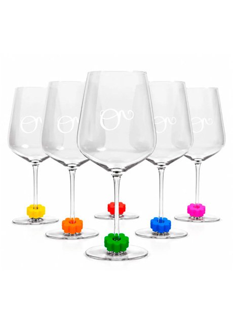 Identificadores de copas para vino